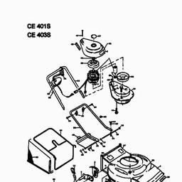 MTD CE 403 S spare parts