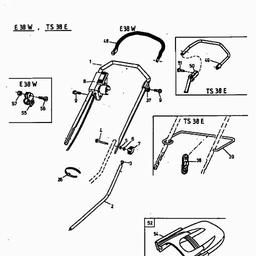 MTD E 38 W spare parts