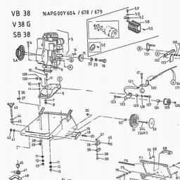 LAWNFLITE (1998) VB38 / 16APG00Y-604 spare parts
