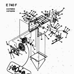 MTD E 740 F spare parts