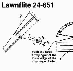 LAWNFLITE (1996) 24-651 / 246-652F678 SHREDDER spare parts