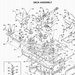 CUB CADET 54" DECK spare parts