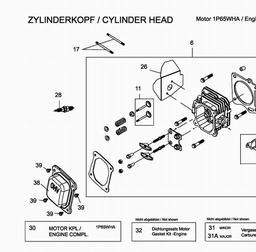 MTD-Engines 1 P 65 WHA spare parts