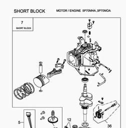 MTD-Engines 5 P 70 MHA spare parts