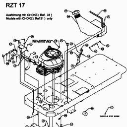 CUB CADET RZT-17 spare parts