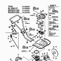 MTD T/245 spare parts