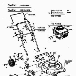 MTD G 46 M spare parts