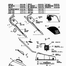 MTD 3813 E spare parts