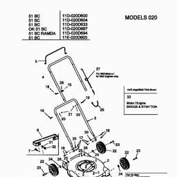 MTD 51 BC spare parts