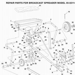 AGRIFAB 45-0210 (Push Broadcaster) spare parts
