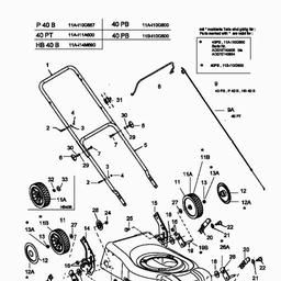 MTD 40 PT spare parts