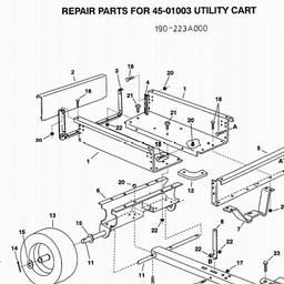AGRIFAB (2001) 45-01003 / 190-223A000 spare parts