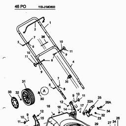 MTD 46 PO spare parts