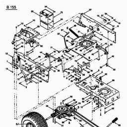 MTD B 155 spare parts