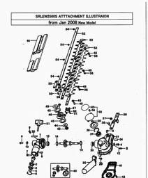 LAWNFLITE (2008) SRLE2560S spare parts