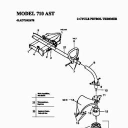 MTD 710 AST spare parts