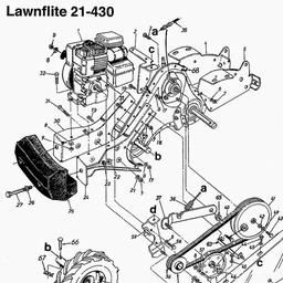 LAWNFLITE (1996) 24-651 / 246-652F678 SHREDDER spare parts