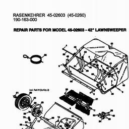 MTD 45-02603  (190-163-000) spare parts
