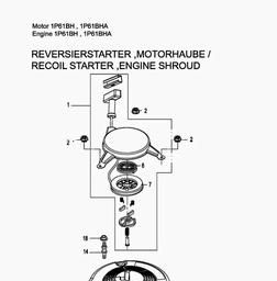 MTD-Engines 1 P 61 NHA spare parts