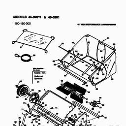 MTD 45-02611  (190-160-000) spare parts