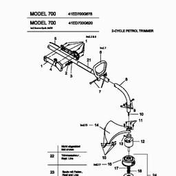 MTD 700 spare parts