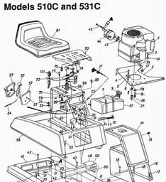LAWNFLITE (1990) 130-500A611/501 spare parts