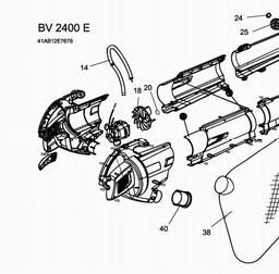 MTD BV 2400 E spare parts