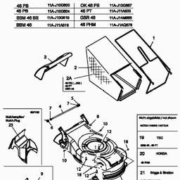 MTD 46 PB spare parts