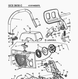 MTD GCS 38/35 C spare parts