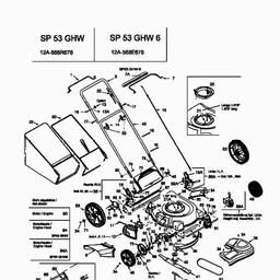 MTD SP 53 GHW 6 spare parts