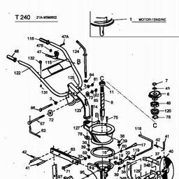 MTD T/240 spare parts