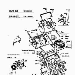 MTD SP 46 GXL spare parts