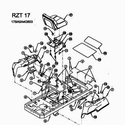 CUB CADET RZT-17 spare parts