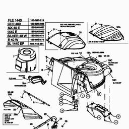 MTD E 40 W spare parts