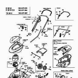 MTD E 38 W spare parts
