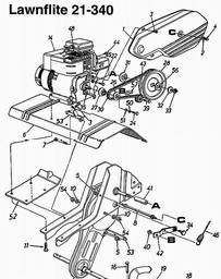 LAWNFLITE (1996) 24-651 / 246-652F678 SHREDDER spare parts