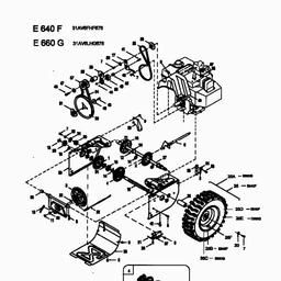 MTD E 660 G spare parts