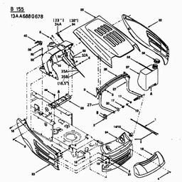 MTD B 155 spare parts