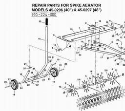 AGRIFAB (2001) 45-0296 / 190-224-000 spare parts