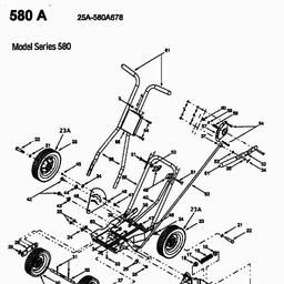 MTD 580 A spare parts