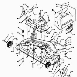 MTD 209 - 44"/112cm for Cub Cadet series 3000 spare parts