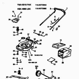Yard-Man YM 6018 PAK spare parts