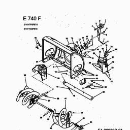MTD E 740 F spare parts
