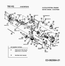 MTD 780 HQ spare parts