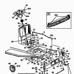 MTD B 128 spare parts