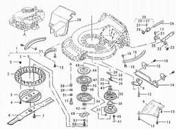 LawnFlite-Pro MODEL 553HW (LM5360HX) 21" MOWER spare parts