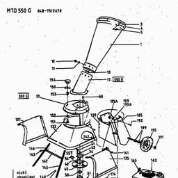 MTD 550 G spare parts