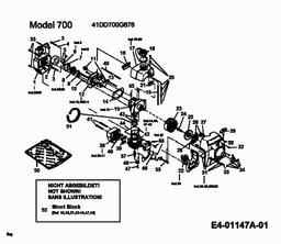 MTD 700 spare parts