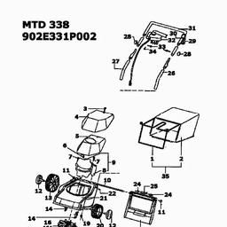 MTD 338 P spare parts
