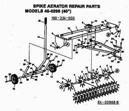 MTD 45-0296  (190-224A000) spare parts